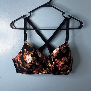 NEVER WORN* Elegant Floral Women's Racerback Bra
